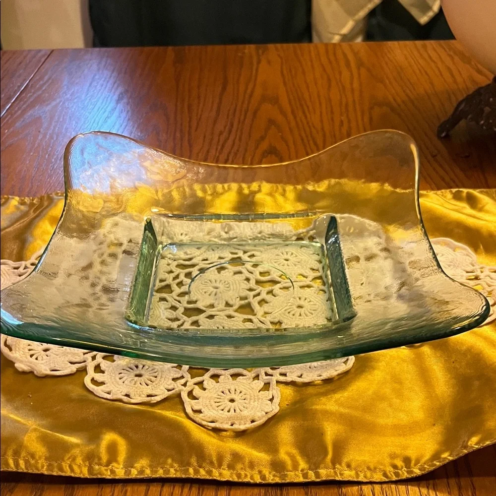 Elegant Glass Bath Tray
